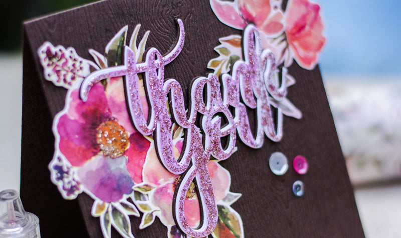 Thank You Card with Floral Flurries Washi Tape