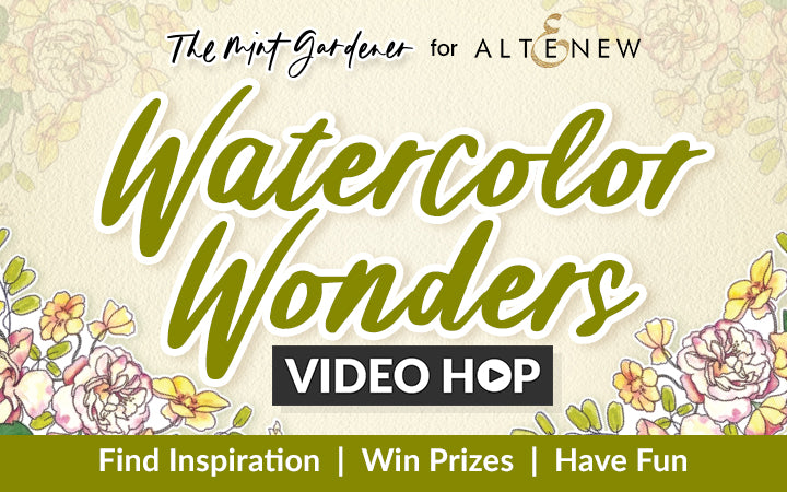 Relaxing Watercolor Florals | Altenew x Sarah Simon (The Mint Gardener) Exclusive Collection Video Hop