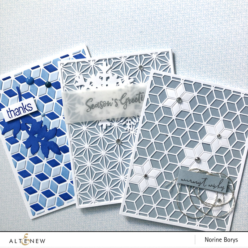 Die Highlight: Layered Snowflake Stars Cover Dies A and B