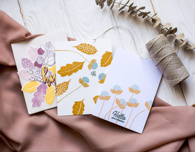 3 Gorgeous Cards Created with Retro Plantine Stamp Set