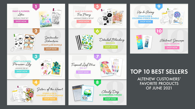 This Month’s Top 10 Best-Selling Paper Crafting Products in One Place!
