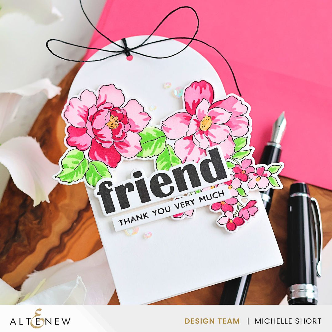 Arched Sentiments Stamp & Die Bundle