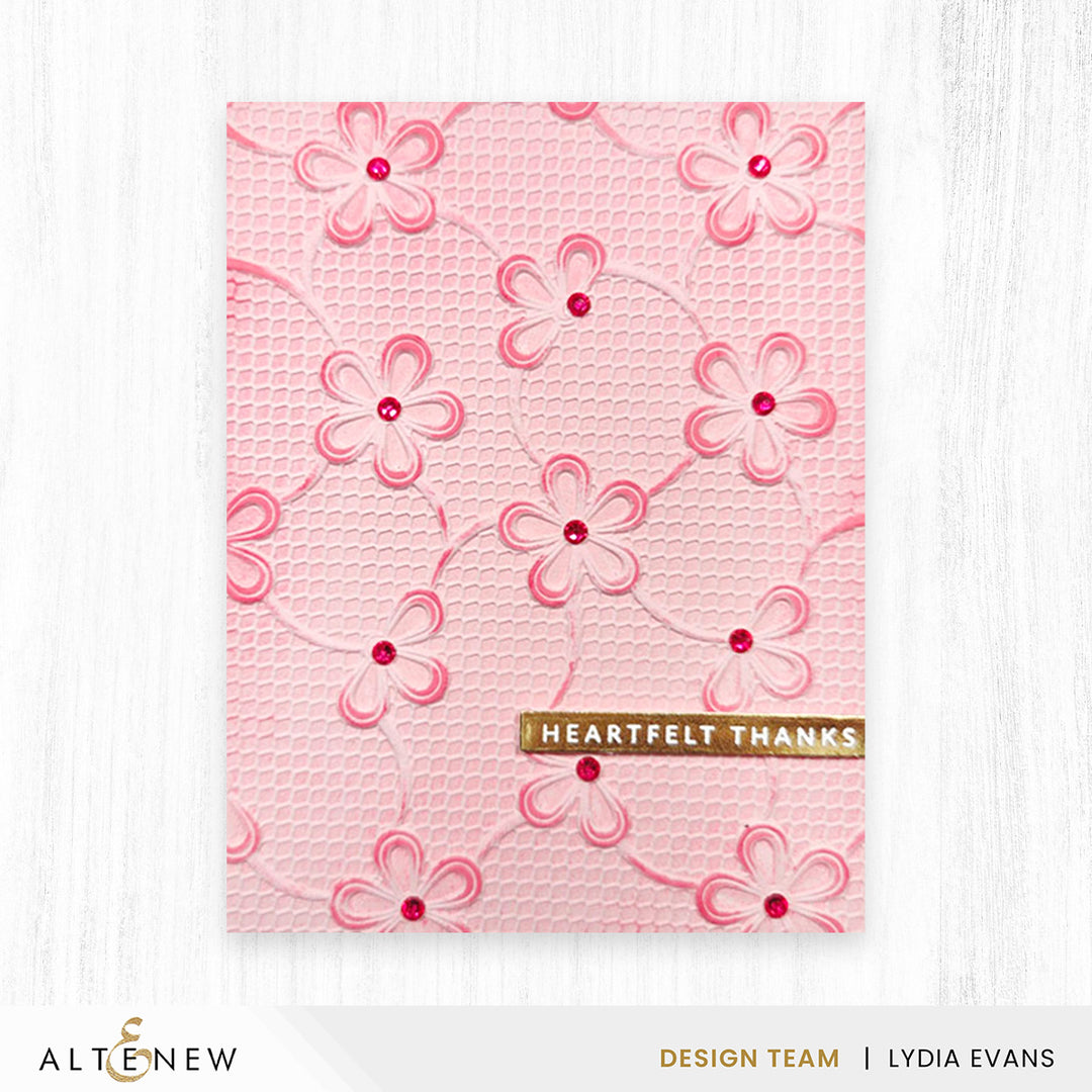Lace Topped Petals 3D Embossing Folder - Altenew
