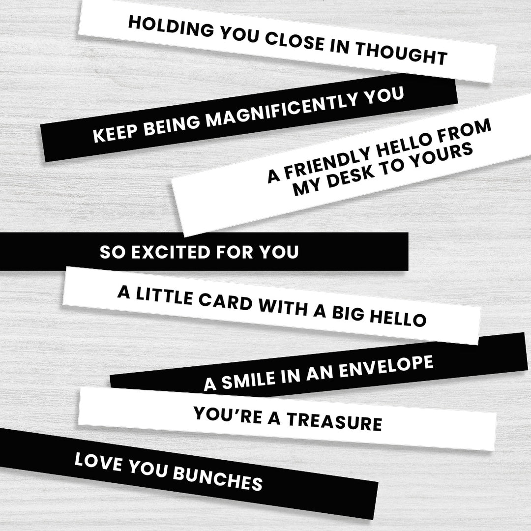 Free Printable Sentiments Strips for Cardmaking | 24 Ready-to-Use Greetings - Altenew