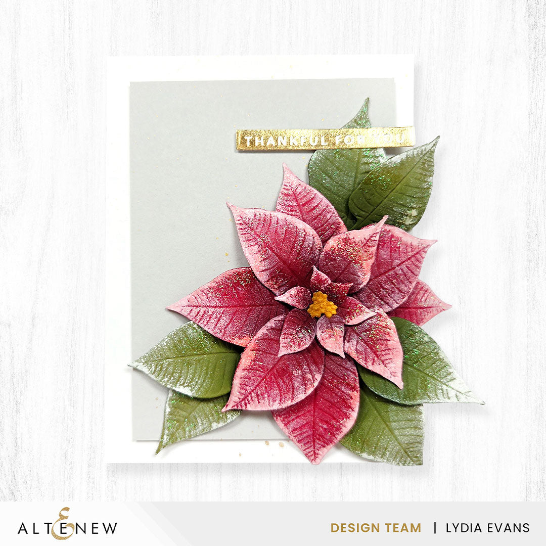 Lush Botanicals: Poinsettia 3D Embossing Folder & Die Set