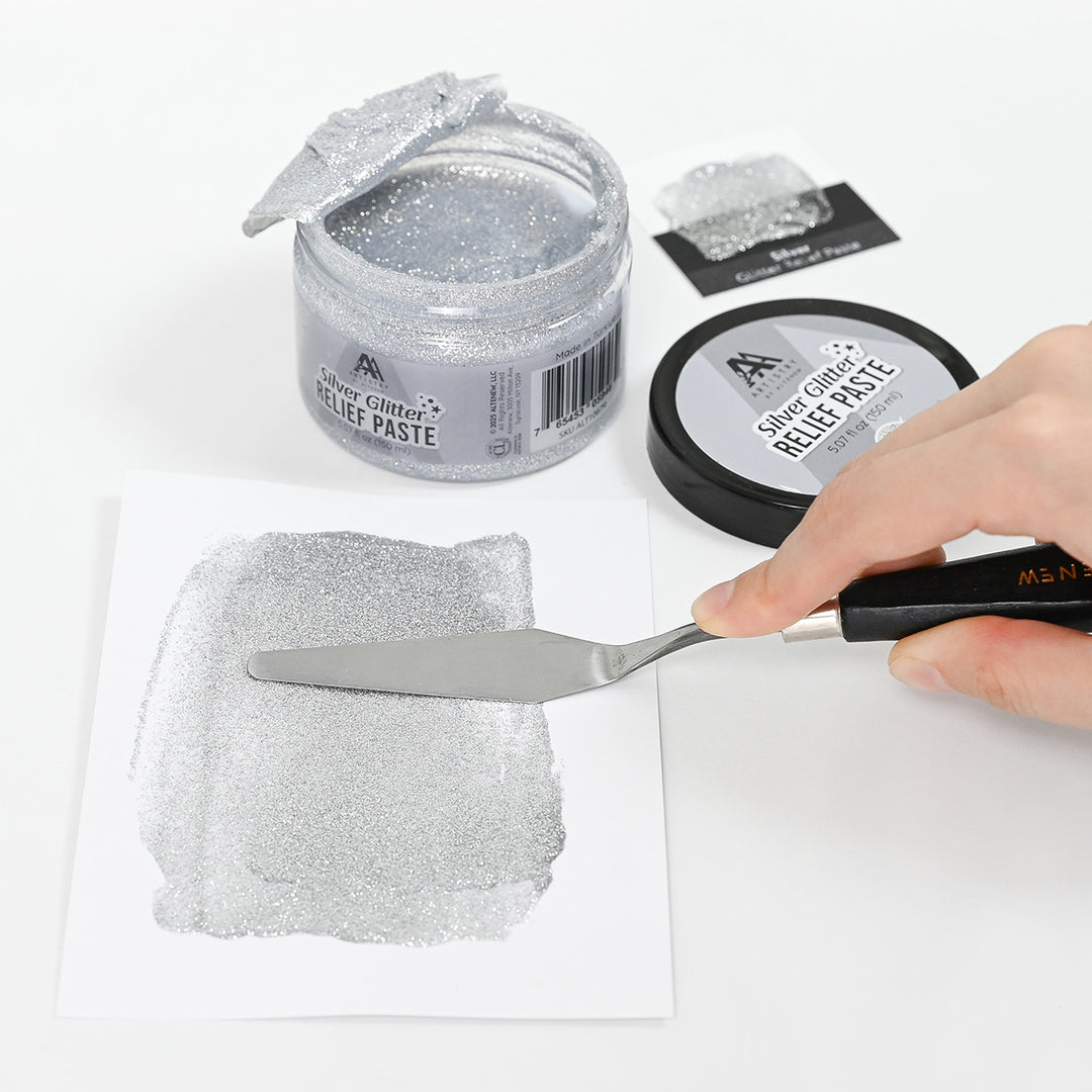 Silver Glitter Relief Paste - Altenew