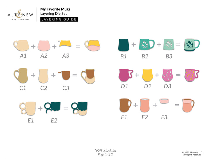 My Favorite Mugs Layering Die Set