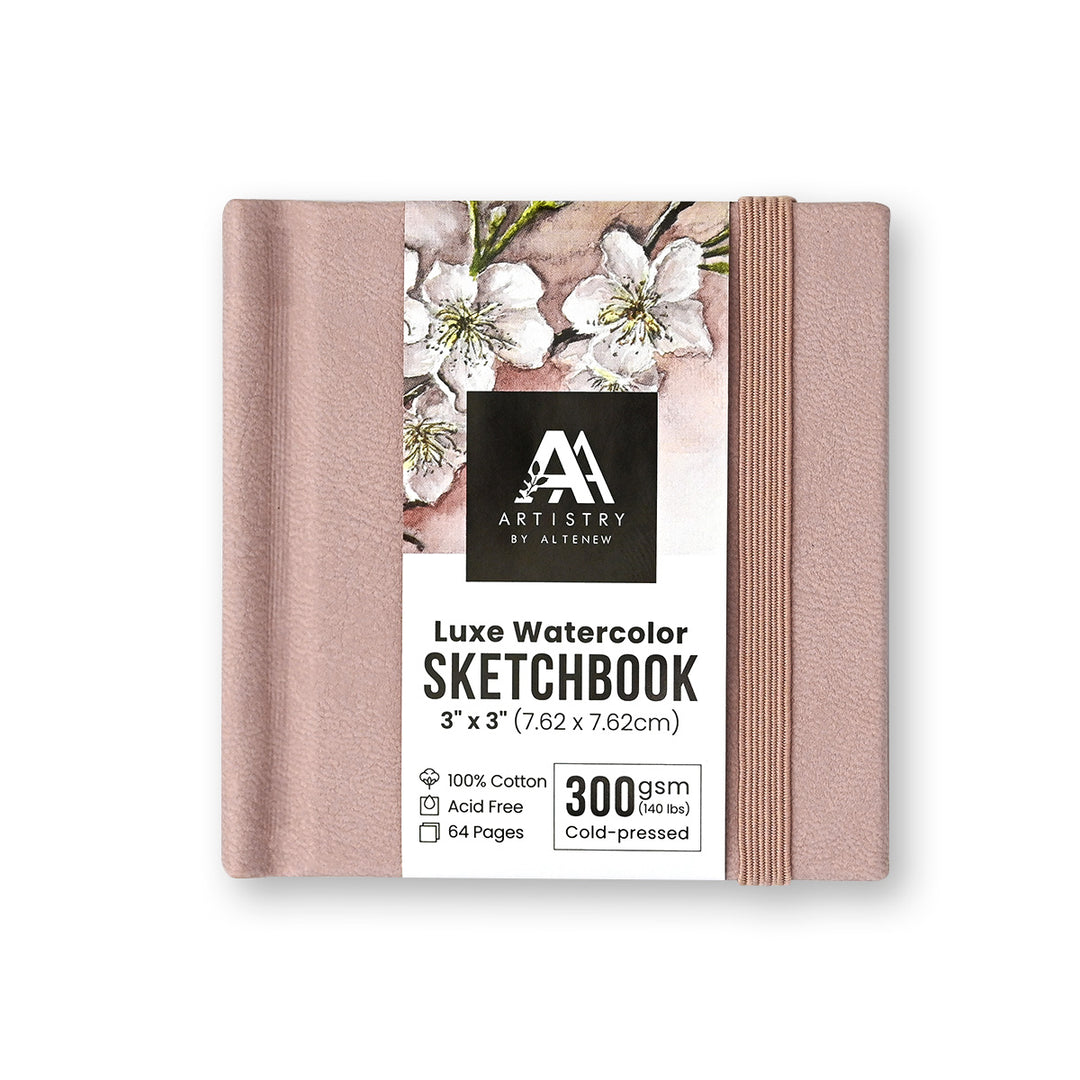 Luxe Watercolor Sketchbook - 3"x 3", 300 gsm - Altenew