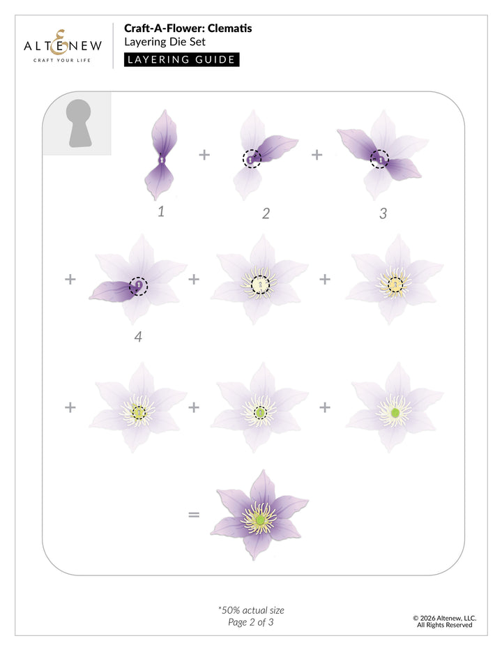 Craft-A-Flower: Clematis Layering Die Set - Altenew