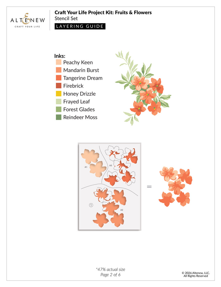 Craft Your Life Project Kit: Fruits & Flowers - Altenew