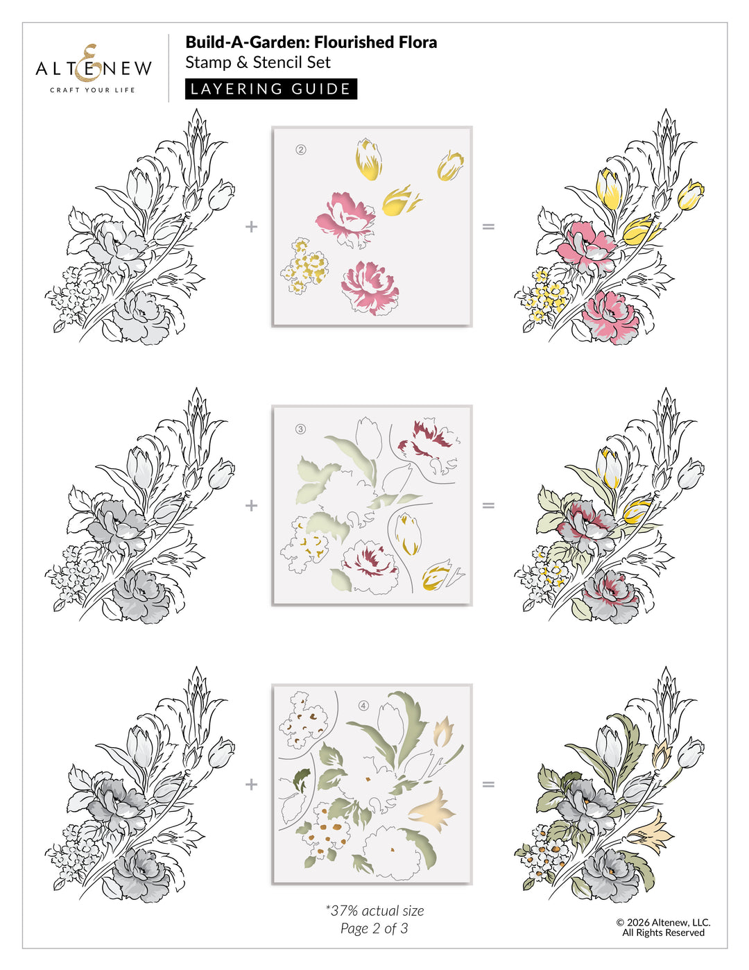 Build-A-Garden: Flourished Flora & Add-On Die Bundle - Altenew