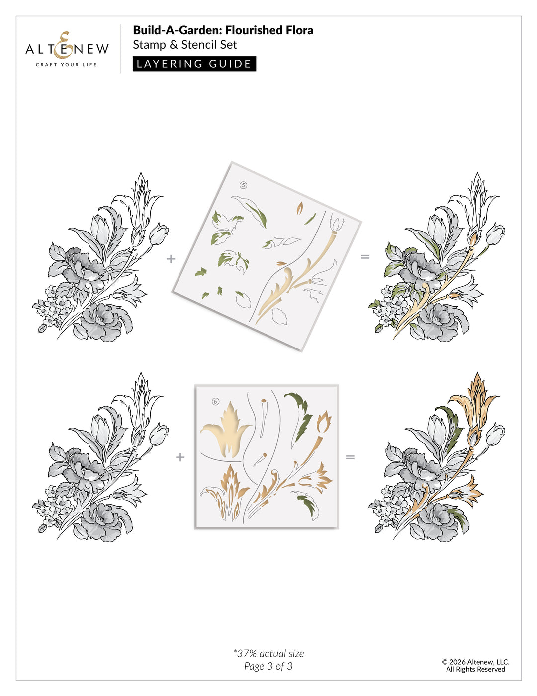 Build-A-Garden: Flourished Flora & Add-On Die Bundle - Altenew
