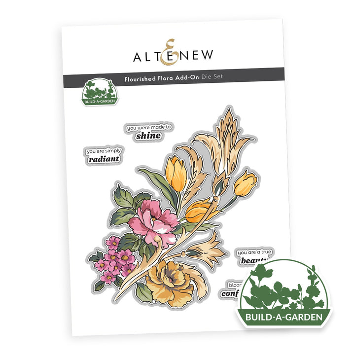 Build-A-Garden: Flourished Flora Add-On Die Set - Altenew