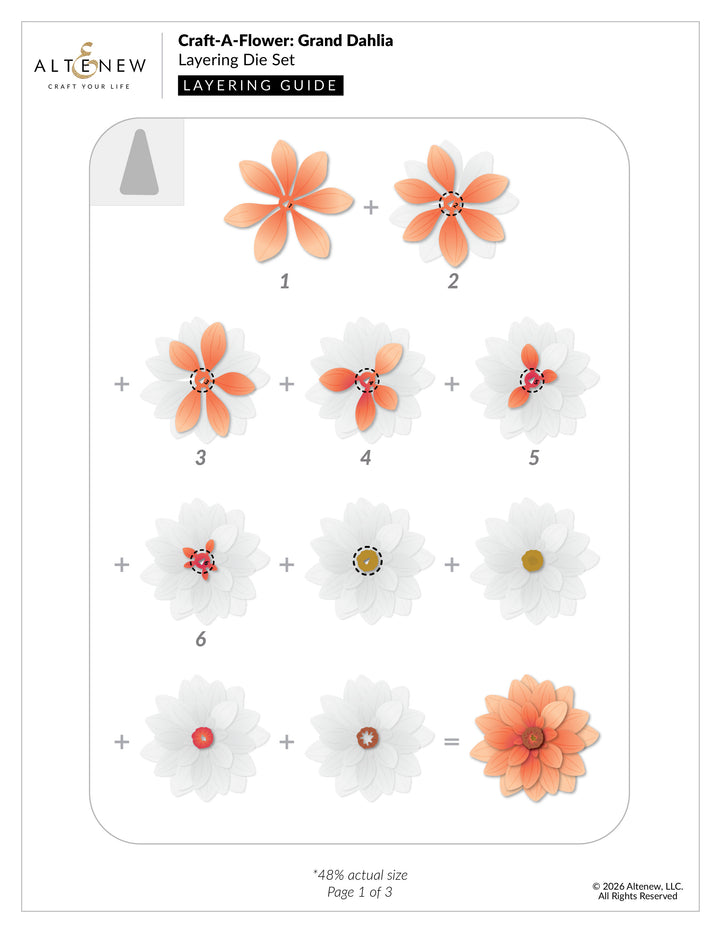 Craft-A-Flower: Grand Dahlia Layering Die Set - Altenew