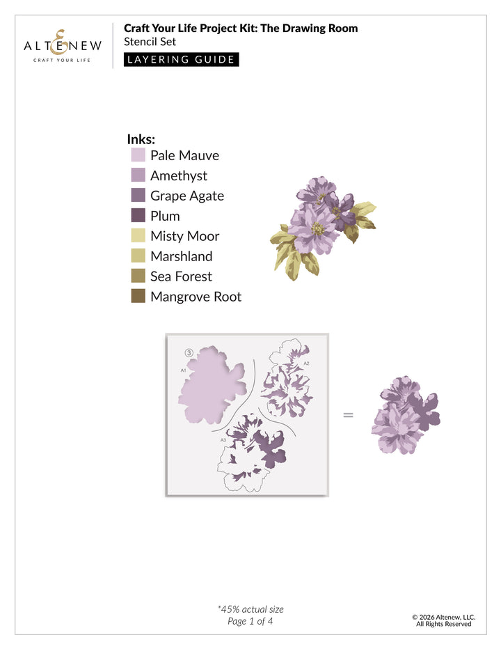 Craft Your Life Project Kit: The Drawing Room - Altenew