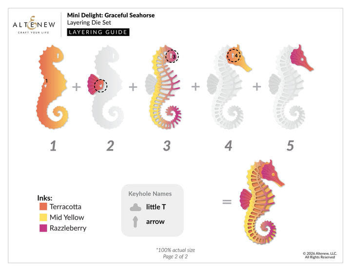 Mini Delight: Graceful Seahorse Stamp & Die Set - Altenew