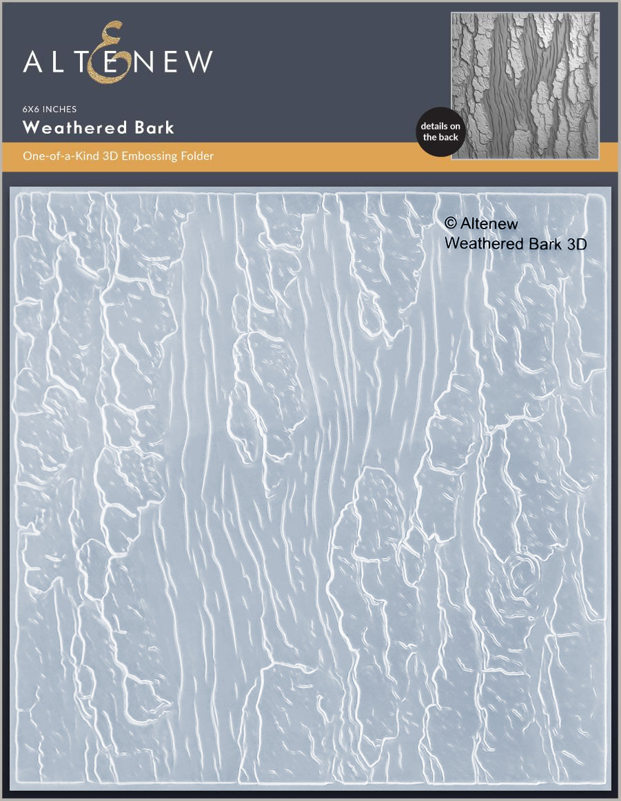 Weathered Bark 3D Embossing Folder