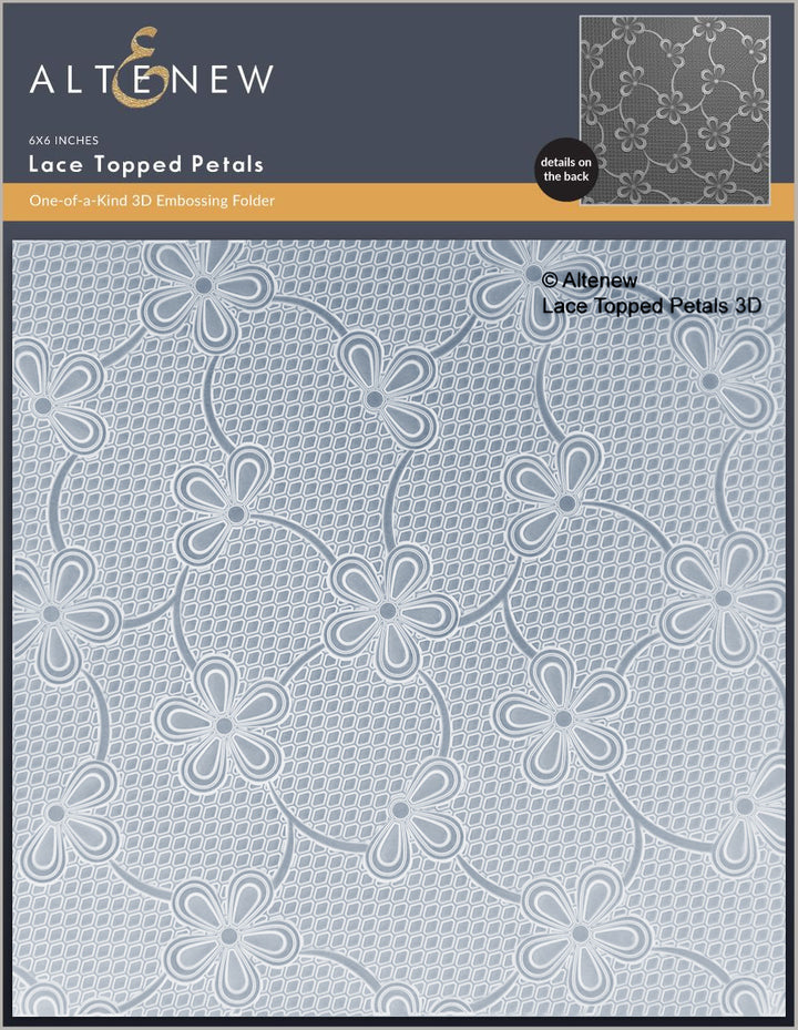 Lace Topped Petals 3D Embossing Folder - Altenew
