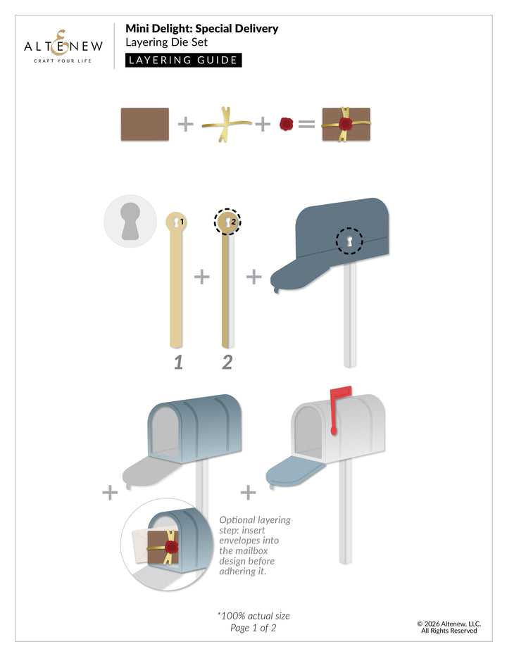 Mini Delight: Special Delivery Stamp & Die Set - Altenew