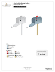 Mini Delight: Special Delivery Stamp & Die Set - Altenew
