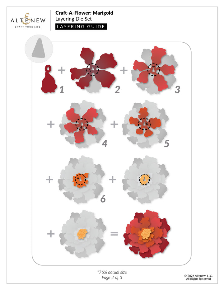 Craft-A-Flower: Marigold Layering Die Set