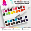 Watercolor 36 Pan Set