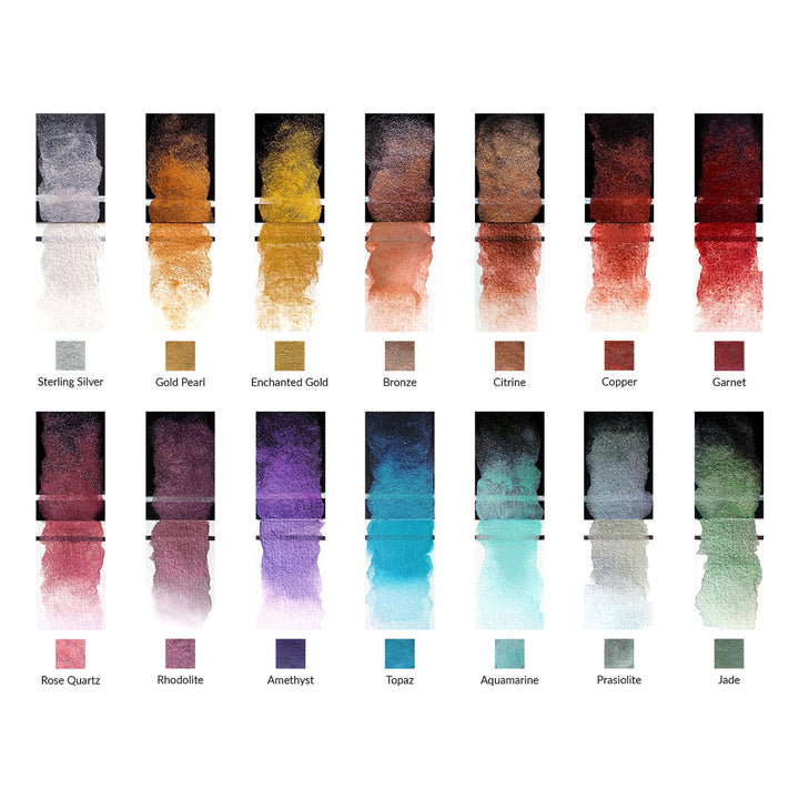 Metallic Watercolor 14 Pan Set