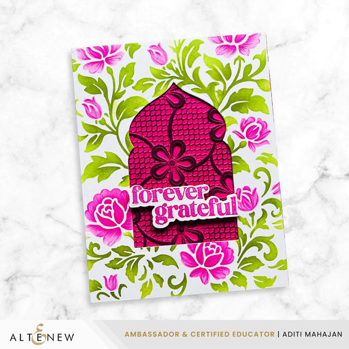 Lace Topped Petals 3D Embossing Folder - Altenew