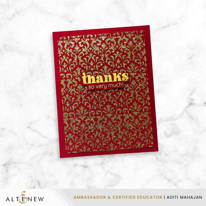 Gold Glitter Relief Paste - Altenew