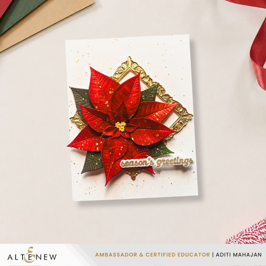 Lush Botanicals: Poinsettia 3D Embossing Folder & Die Set