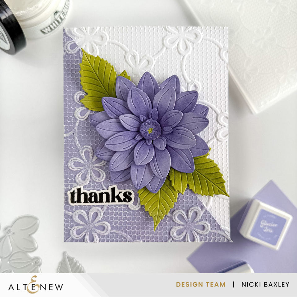 Lace Topped Petals 3D Embossing Folder - Altenew