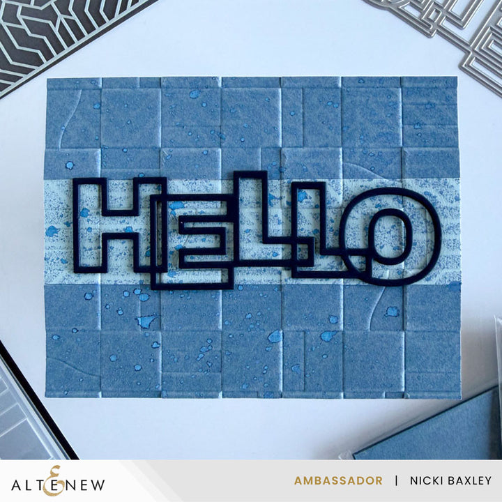 Outlined Hello Die Set - Altenew