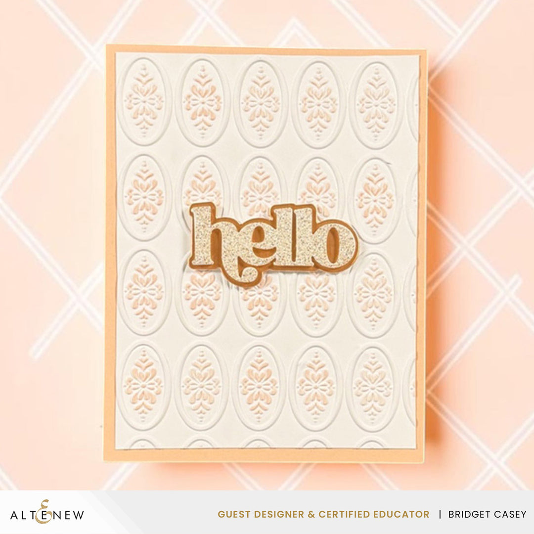 Heirloom Filigree - Oval 3D Embossing Folder
