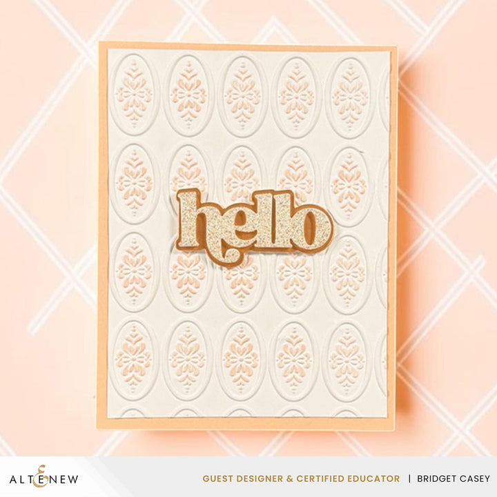 Heirloom Filigree - Oval 3D Embossing Folder