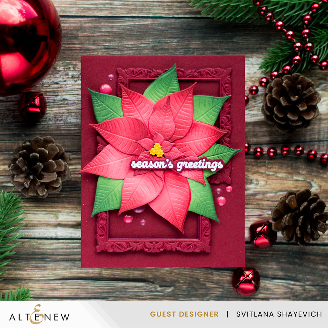 Lush Botanicals: Poinsettia 3D Embossing Folder & Die Set