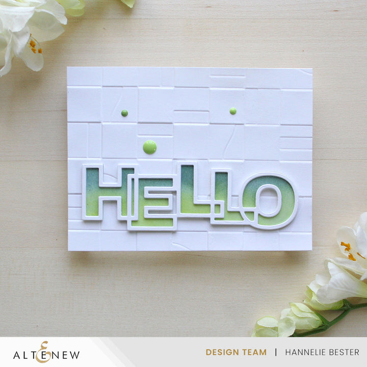 Outlined Hello Die Set - Altenew