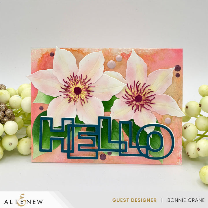 Outlined Hello Die Set - Altenew