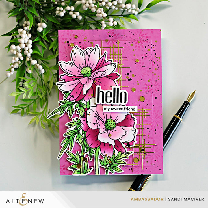 Build-A-Garden: Sulfur Cosmos - Altenew