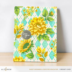 Stencil Art: Botanical Argyle Layering Stencil Set (6 in 1)