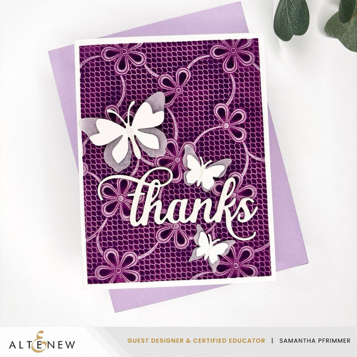 Lace Topped Petals 3D Embossing Folder - Altenew