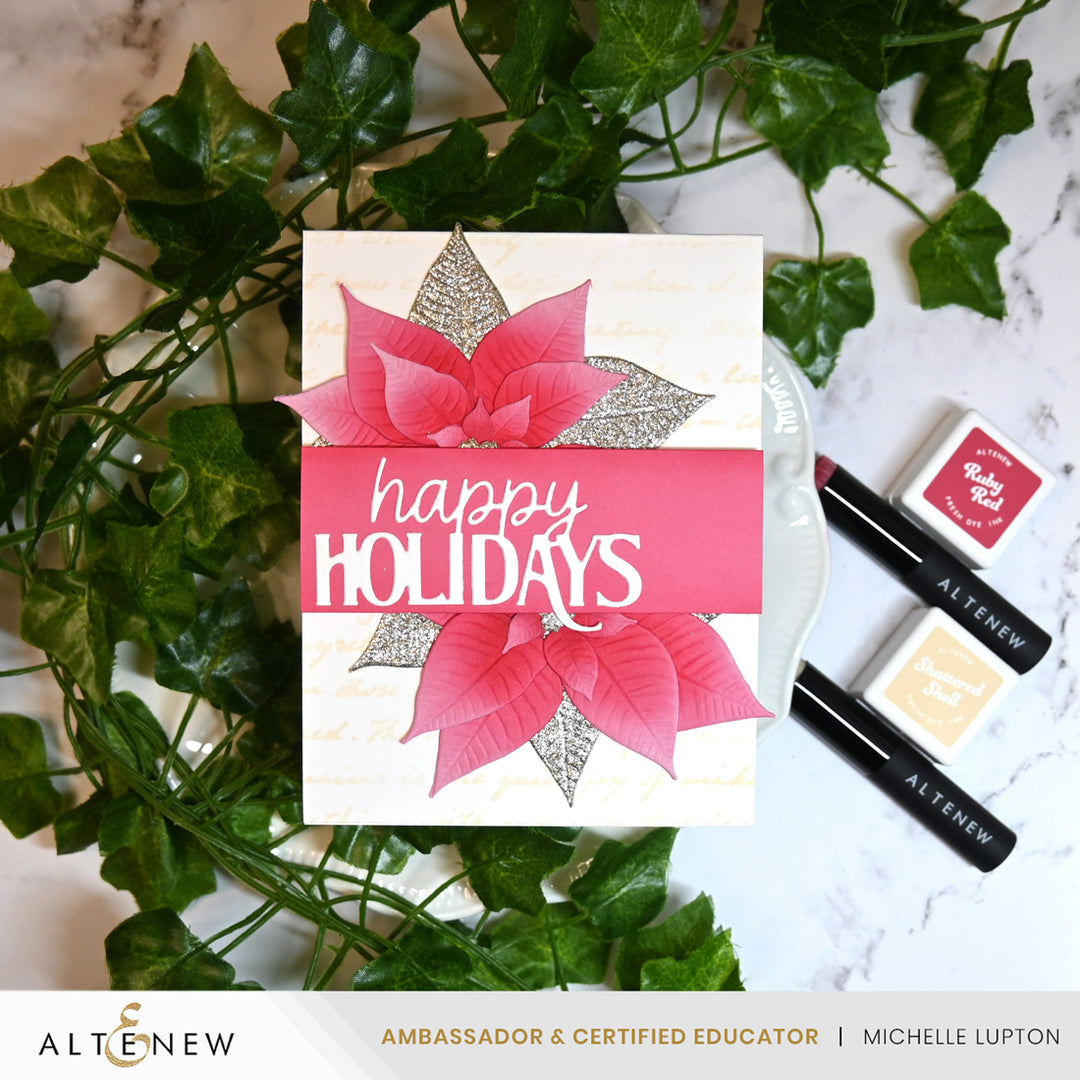 Lush Botanicals: Poinsettia 3D Embossing Folder & Die Set