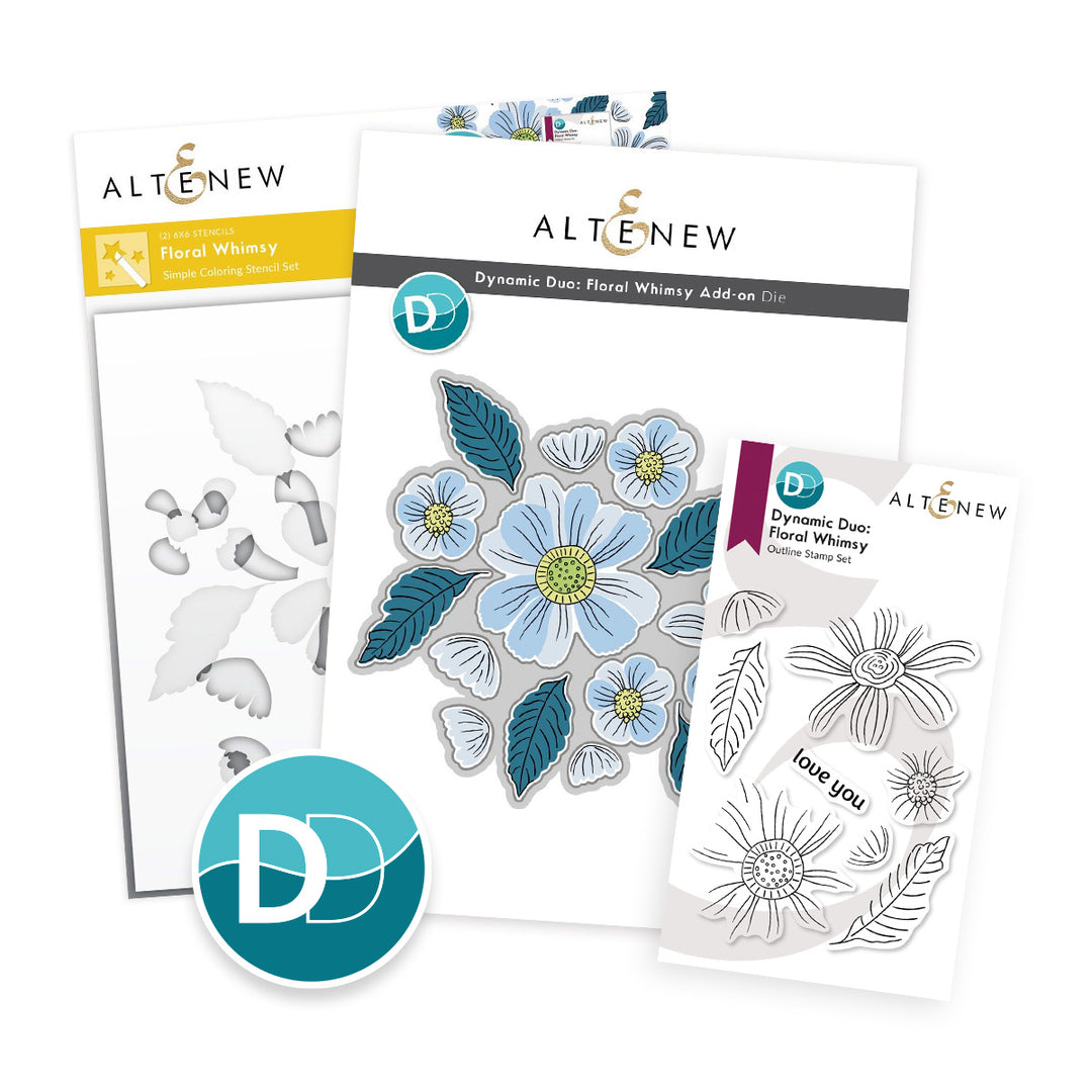 Dynamic Duo: Floral Whimsy & Add-on Die Bundle - Altenew