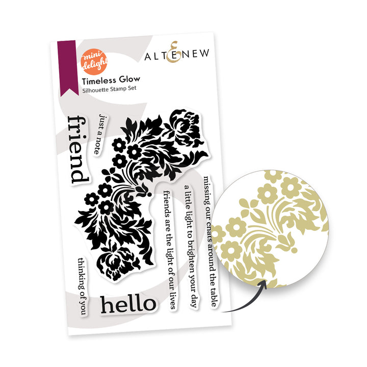Mini Delight: Timeless Glow Stamp & Die Set - Altenew