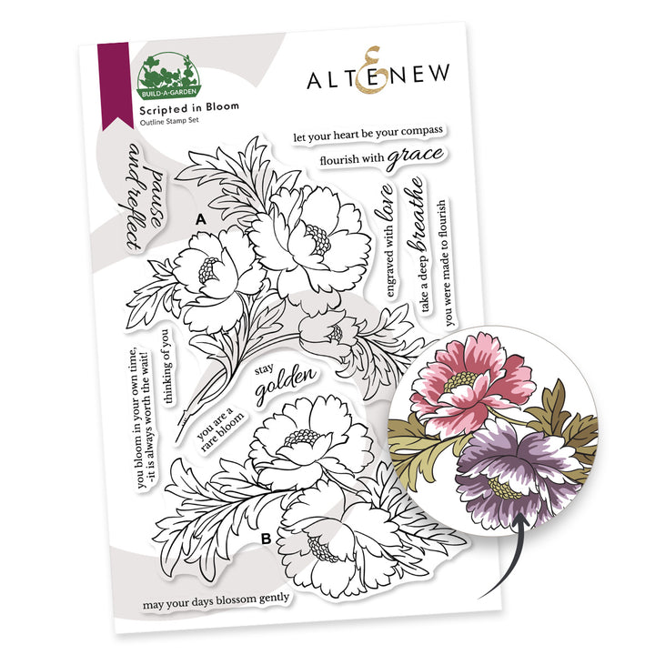 Build-A-Garden: Scripted in Bloom & Add-on Die Bundle - Altenew