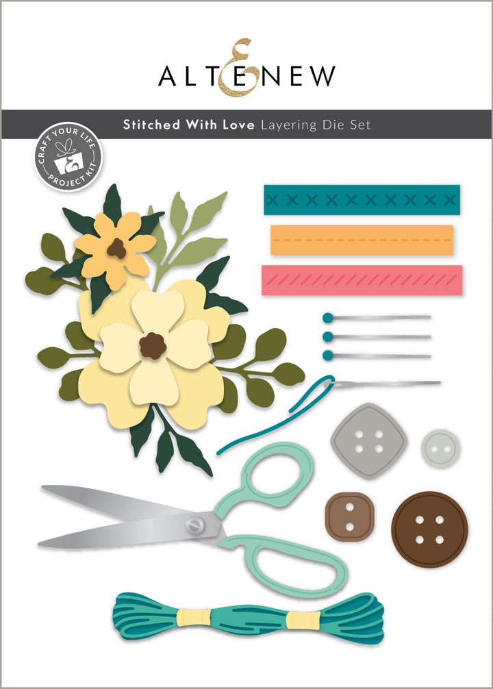 Craft Your Life Project Kit: Stitched With Love - Altenew