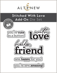 Craft Your Life Project Kit: Stitched With Love & Add-On Die Bundle - Altenew