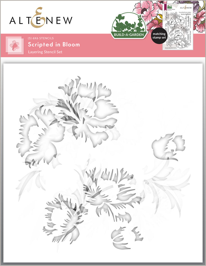 Build-A-Garden: Scripted in Bloom & Add-on Die Bundle - Altenew