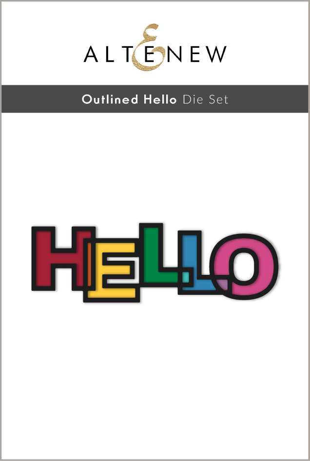 Outlined Hello Die Set - Altenew