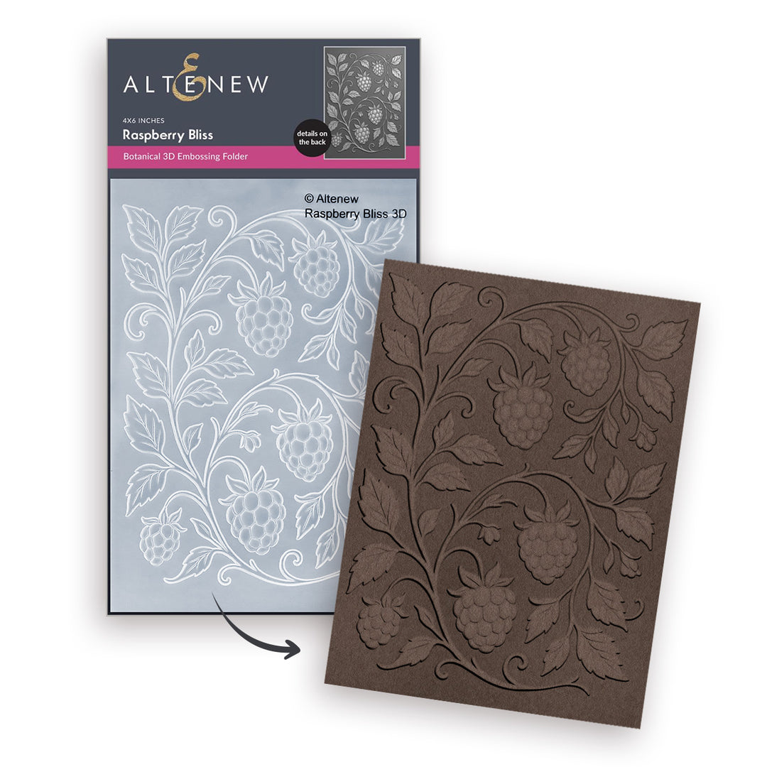 Raspberry Bliss 3D Embossing Folder
