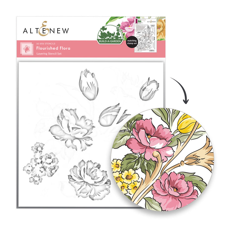 Build-A-Garden: Flourished Flora & Add-On Die Bundle - Altenew